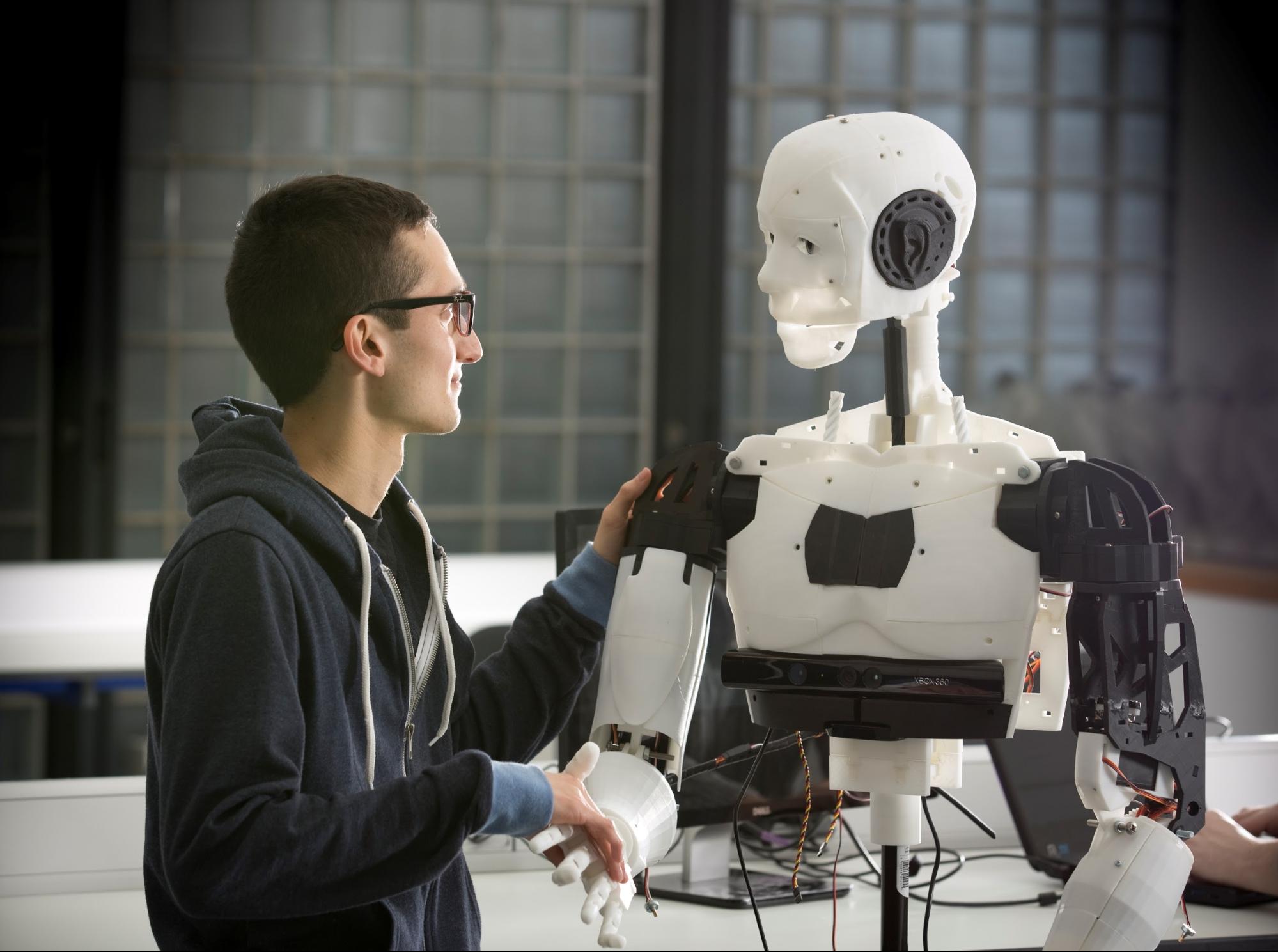 talk to a robot friend
